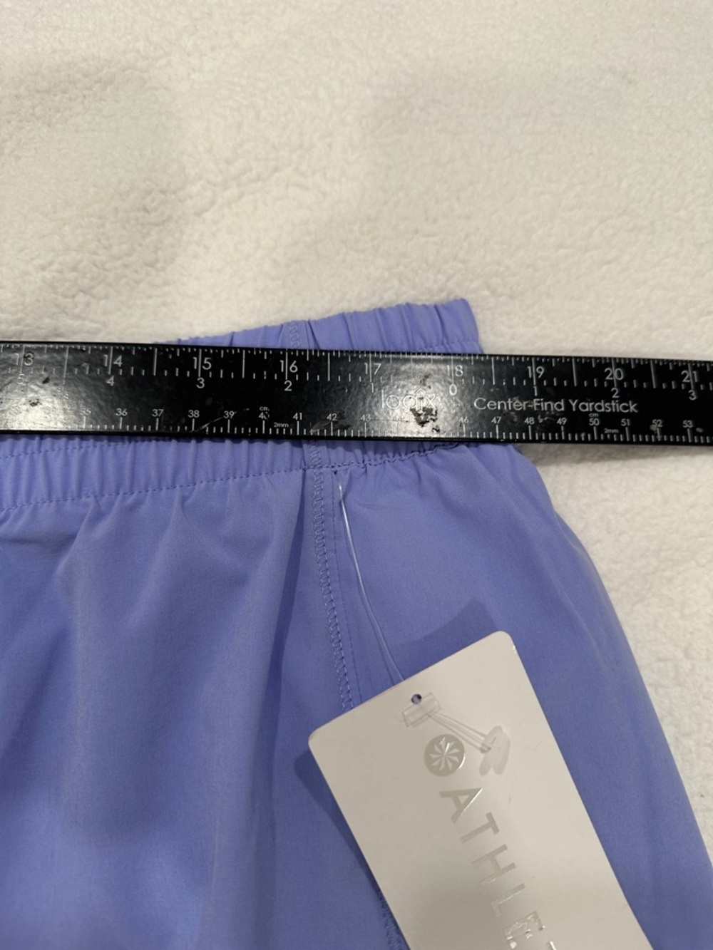 Athleta Women's Perforated Running Shorts - Lavender size 1X - Picture 6 of 7